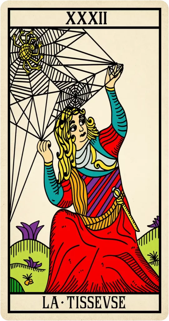 Carte arcane tisseuse l'oracle de Marseille