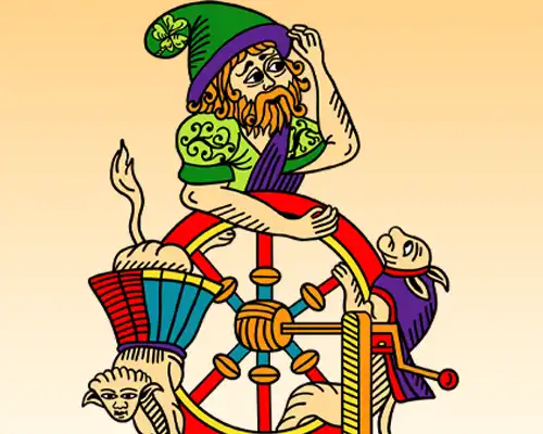 Cartouche - carte la roue de fortune - oracle de Marseille
