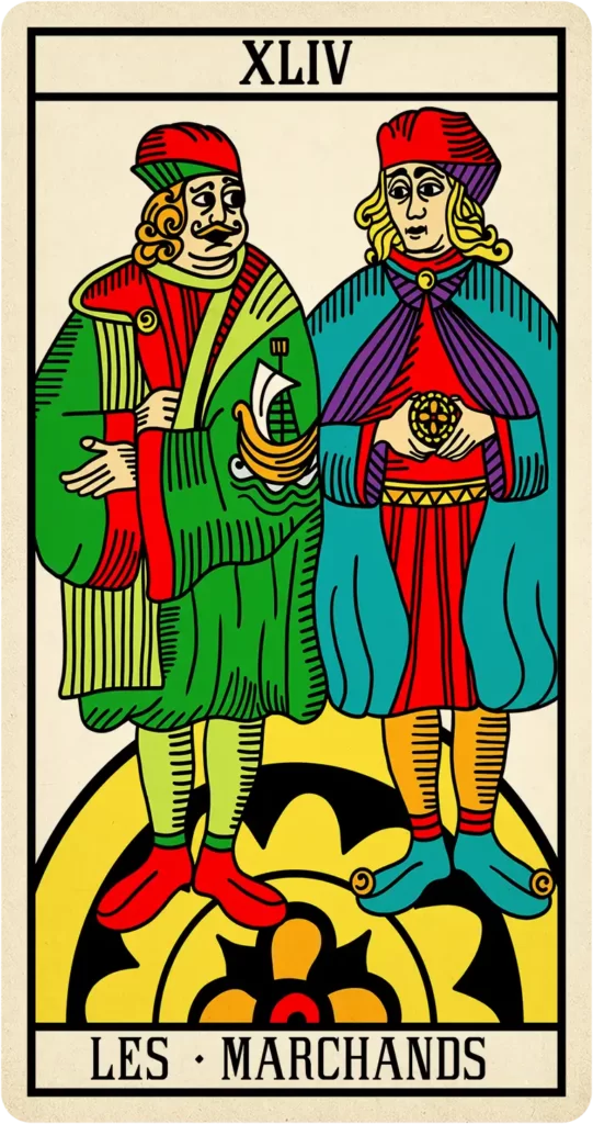 Carte arcane Marchands l'oracle de Marseille