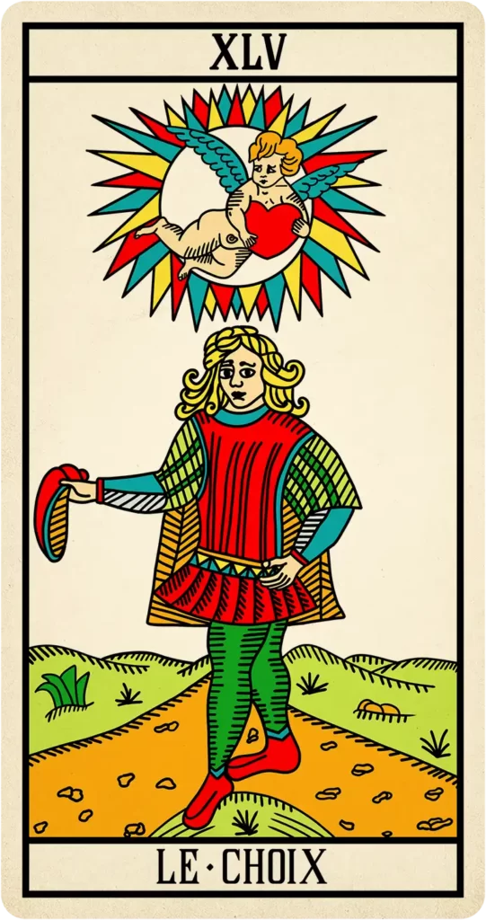 Carte arcane le choix l'oracle de Marseille