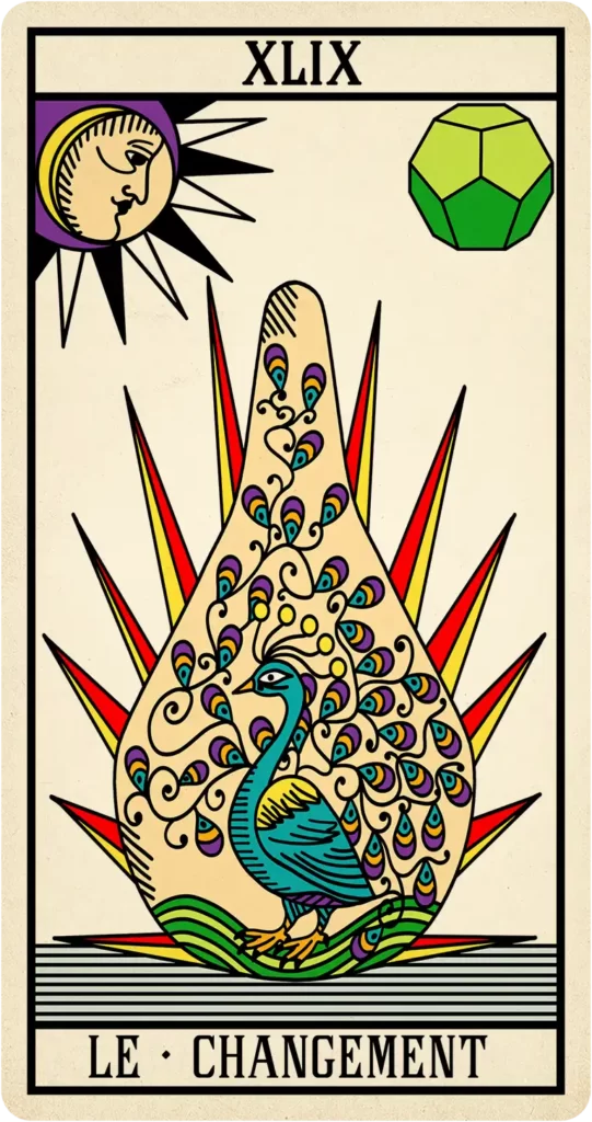 Carte arcane changement l'oracle de Marseille