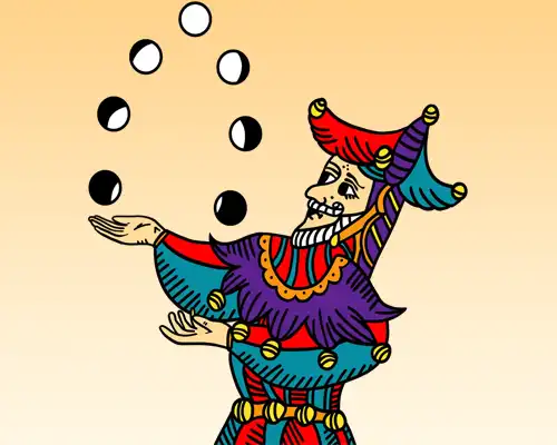 Cartouche - carte l'équilibriste - oracle de Marseille