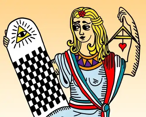 Cartouche - carte l'égalité - oracle de Marseille