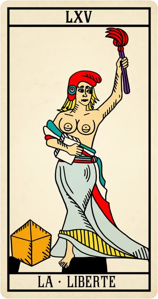 Carte arcane liberté l'oracle de Marseille