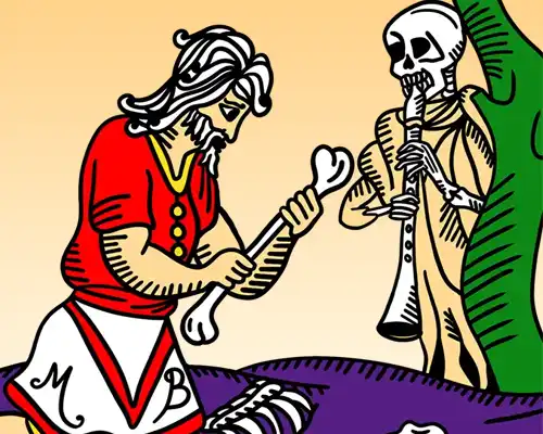 Cartouche - carte la mort - arcane sans nom - oracle de Marseille