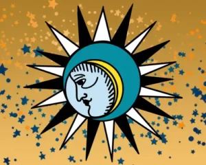 Cartouche - carte la lune- oracle de Marseille