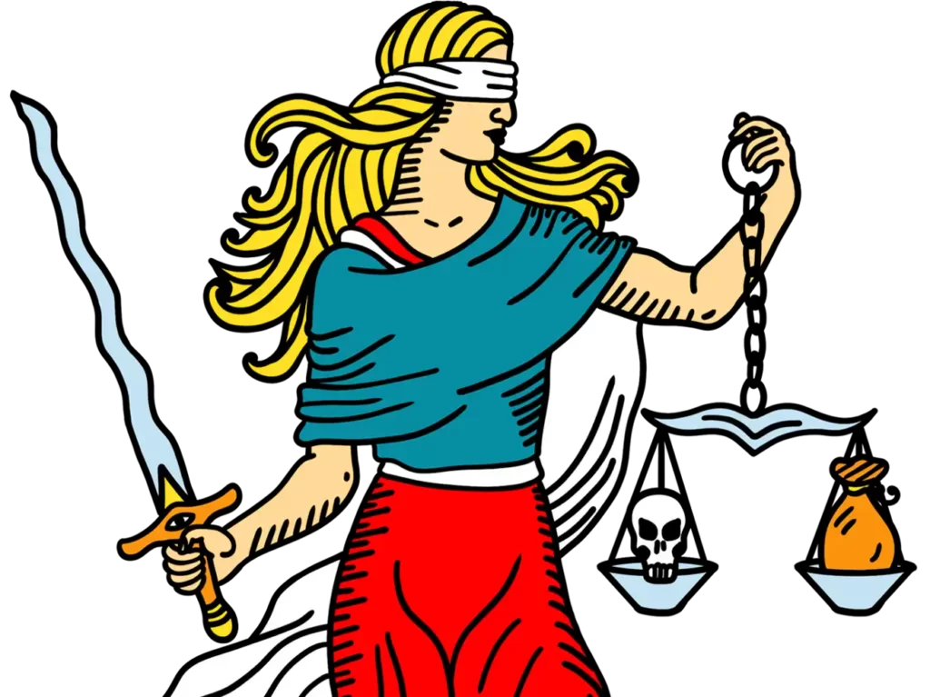 Femme justice oracle de Marseille